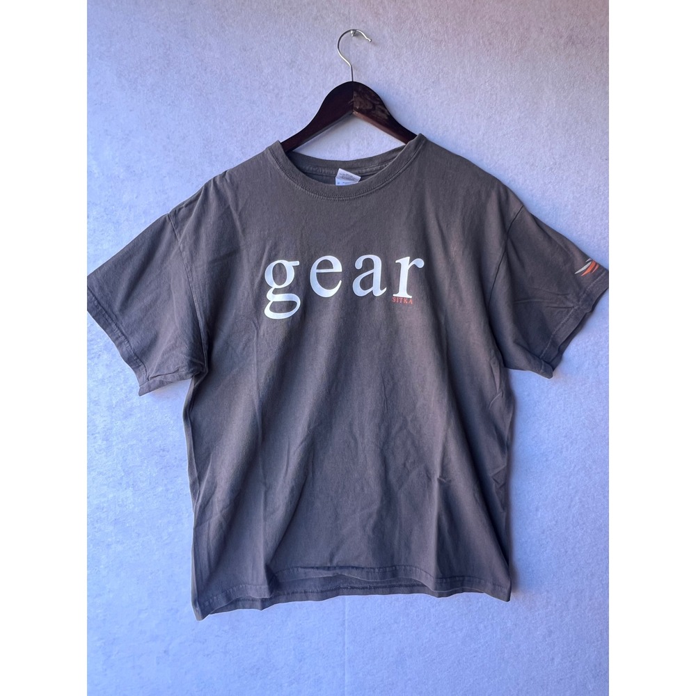 Sitka Gear Mens Graphic T-Shirt Large Brown Gray Outdoor Hunting Cotton Tee 339
